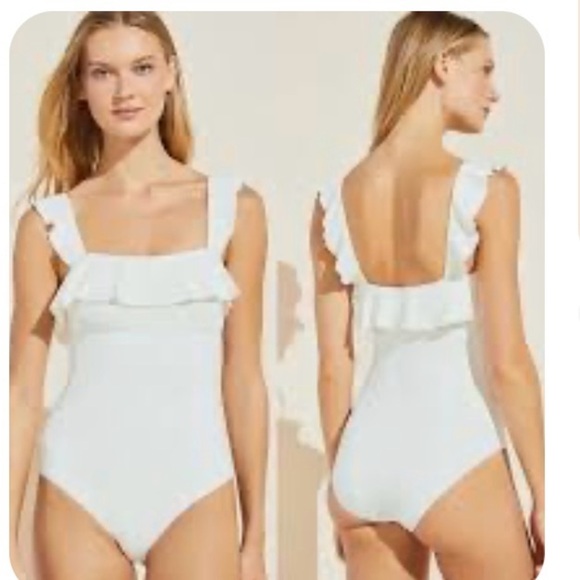 Eberjey Jane Smooth One-Piece swimsuit cream - Picture 9 of 10